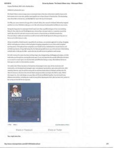 Driven By Desire Media Reviews